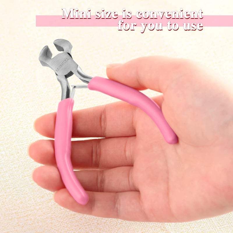 LEONTOOL 4-Inch End Cutting Pliers - Mini Jewelry Pliers Wire Cutter for Jewelry Making - End Snips Nail Puller - Image 5